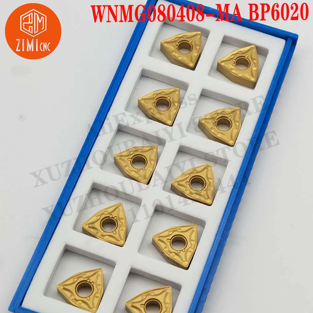 WNMG080408-MA BP6020 WNMG 080408-MA External Carbide Turning Tools Cutter Blades CNC tools cutting tools mechanical metal lathe