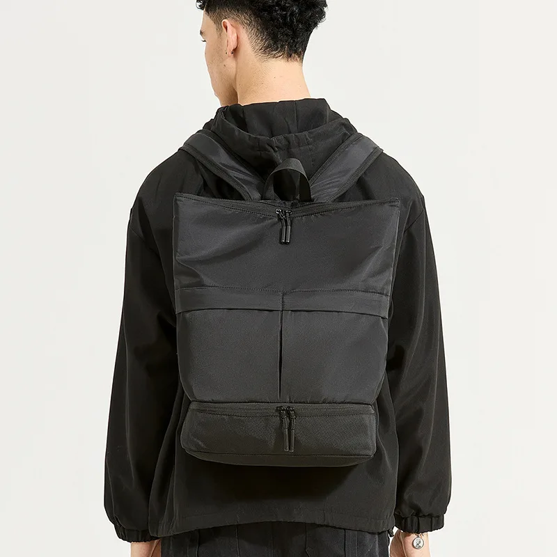 décontracté marque tendance sac pour hommes sacs à dos à la mode lycéen étudiant sac à dos de voyage mode grande capacité multi-poches homme vintage toile multifonctionnel sac à dos sacs japonais imperméable Nylon