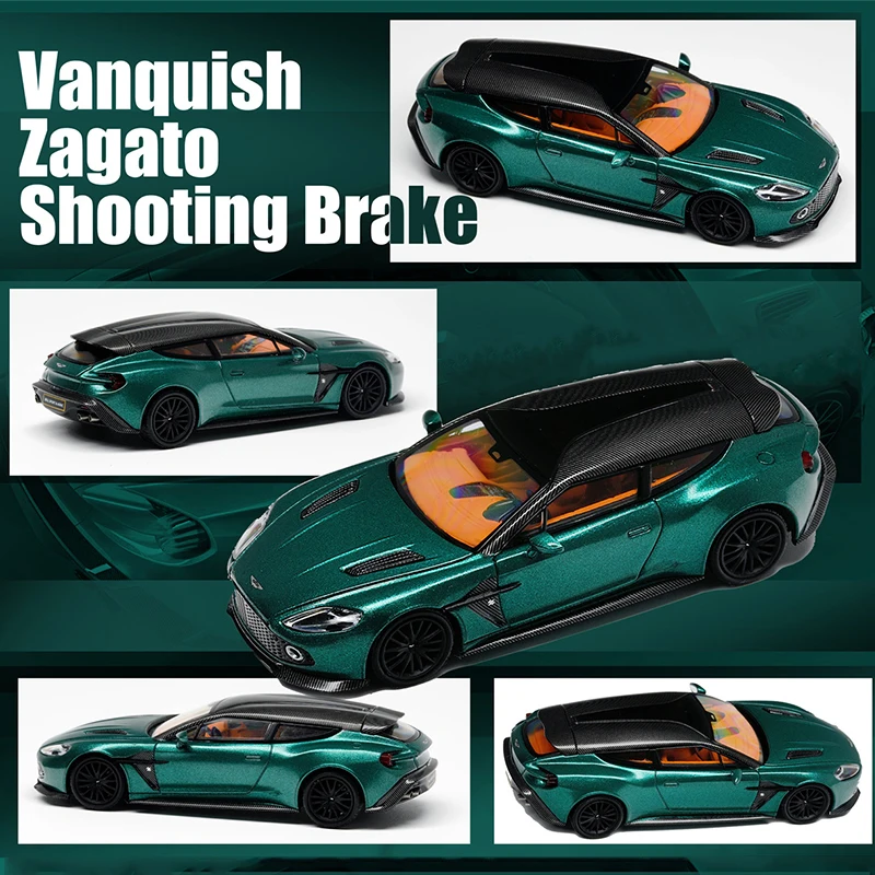 PreSale KING 1:64 Vanquish Zagato Shooting Brake Diecast Diorama Car Model Collection Toy