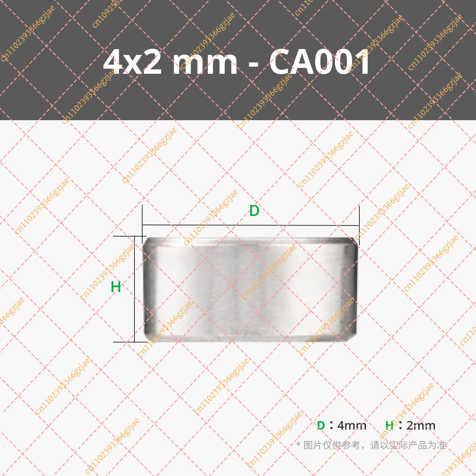 (20PCS）bambulab 3D printed model standard part 4x2mm circular magnet