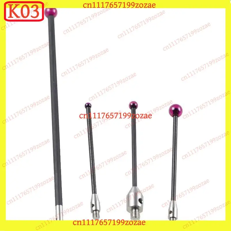 LK M2 M3 CMM Replacement Stylus Carbon Fiber Rod for Ruby Tip Probe 3D Measuring Machine Accessories