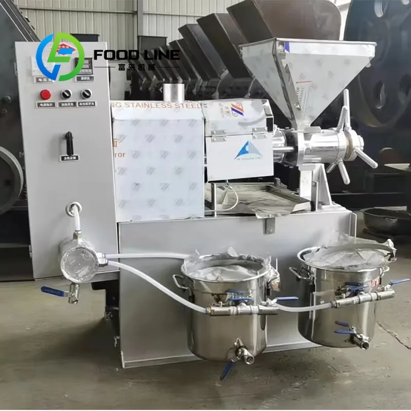 Customized High Efficiency Oil Press Production Line Sunflower Sesame Soybean Avocado Cooking Oil Commercial Big Promotion