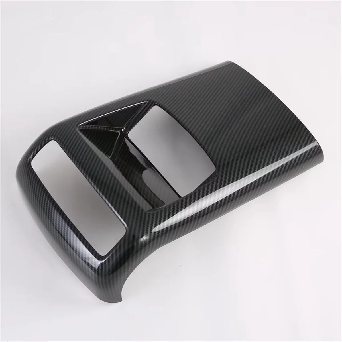 For Hyundai Palisade 2019-2023 Car Rear Air Outlet Panel Cover Trim Sticker Accessories ABS Carbon Fiber