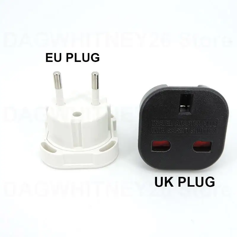 EU Universal Plug UK to EU Converter Euro Travel power supply Adapter AC 250V Charger EU Plug British Scoket Outlet u