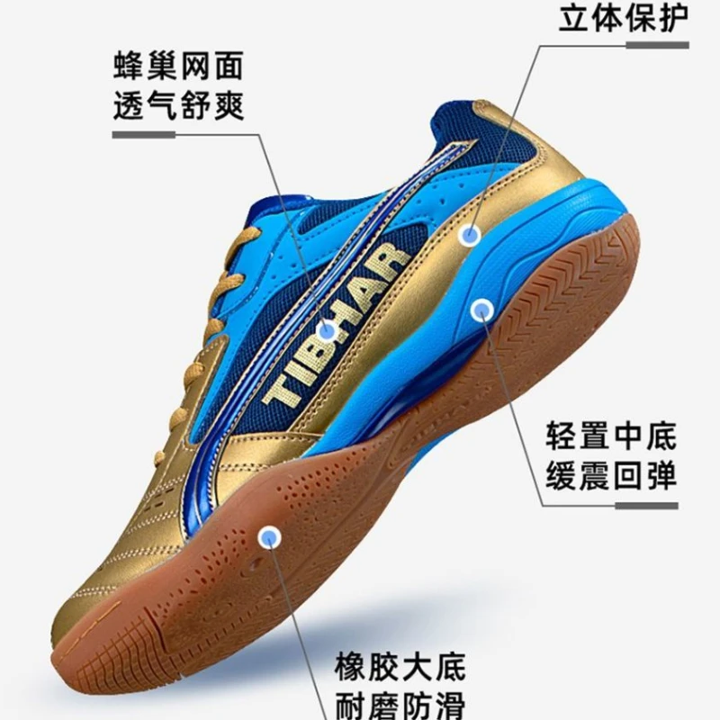 Chaussures de badminton professionnelles pour hommes et femmes, chaussures de tennis de table non aldes, chaussures de sport confortables et résistantes à l'usure