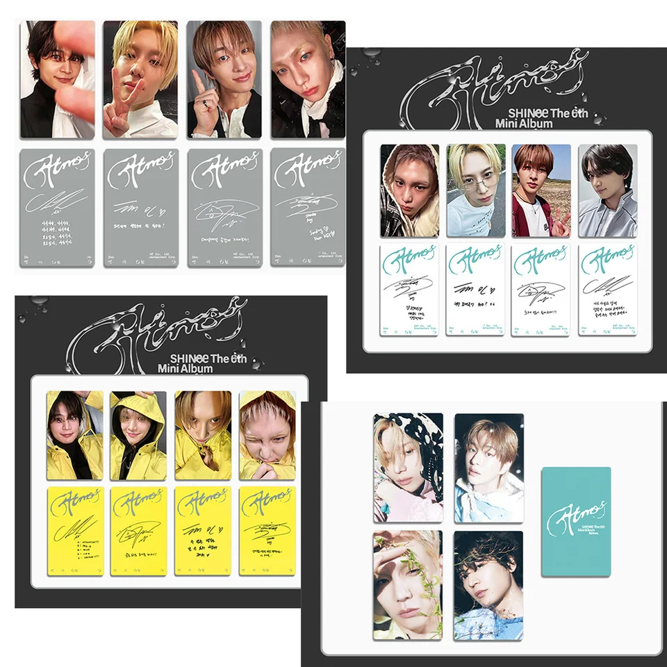 4Pcs/Set SHINEE New Album ATMOS HD Photocards Onew Jonghyun Key