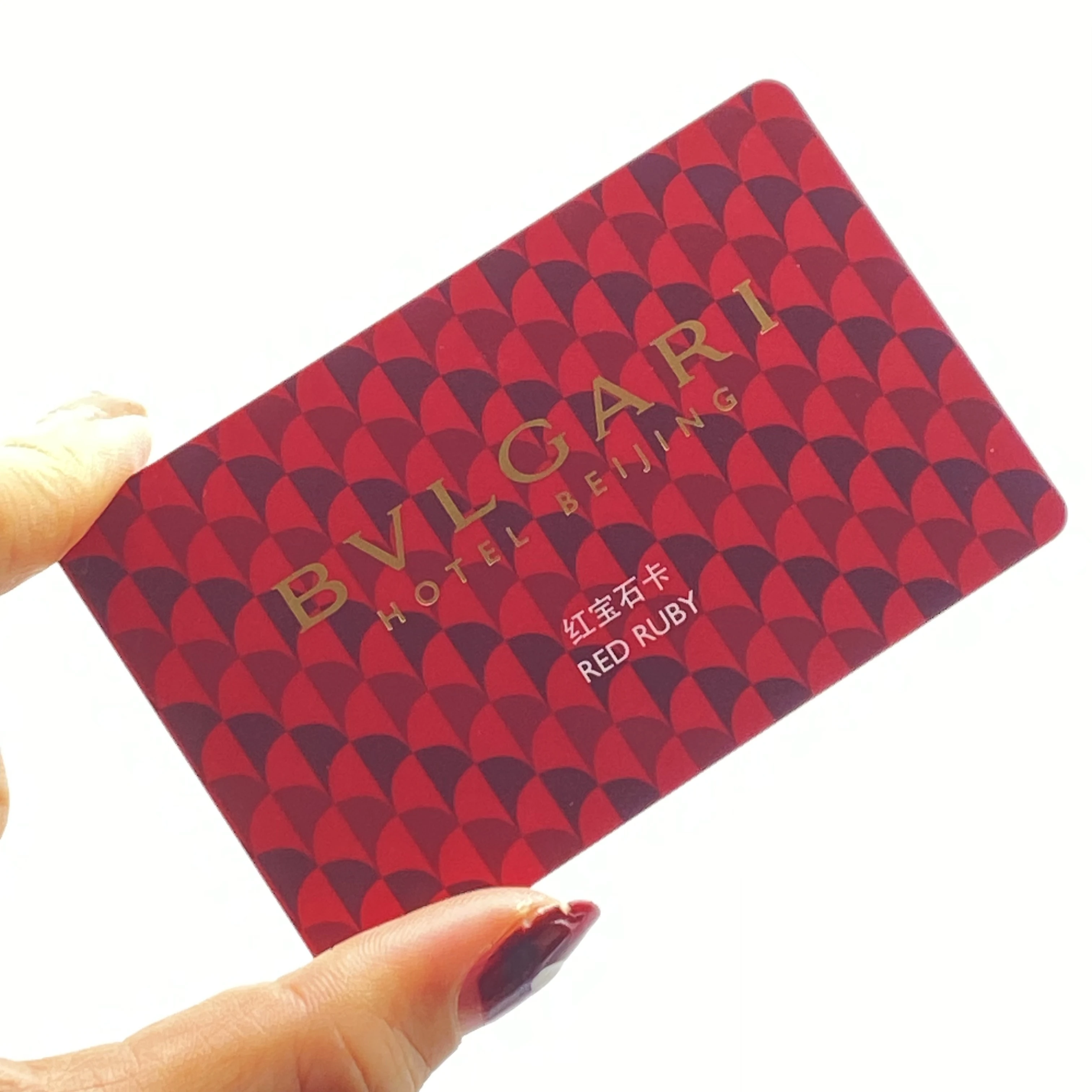 Cartão de visita plástico espelhado de boa venda com envelope de código Qr