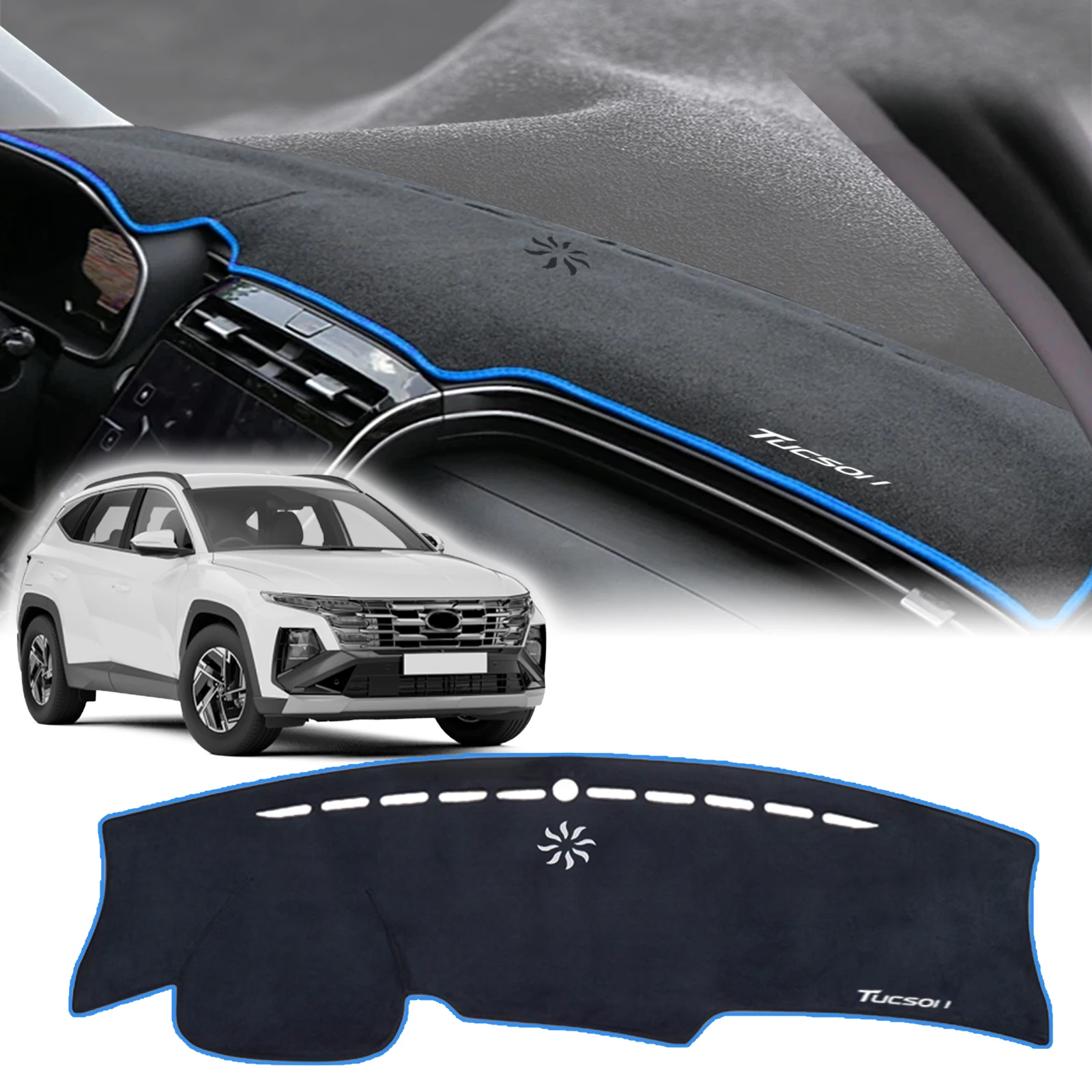 

fit for Hyundai Tucson Nx4 2021 2022 2023 2024 LOGO Dashmat DashMat Sunshade Protective Carpet Accessories Dashboard Cover Pad