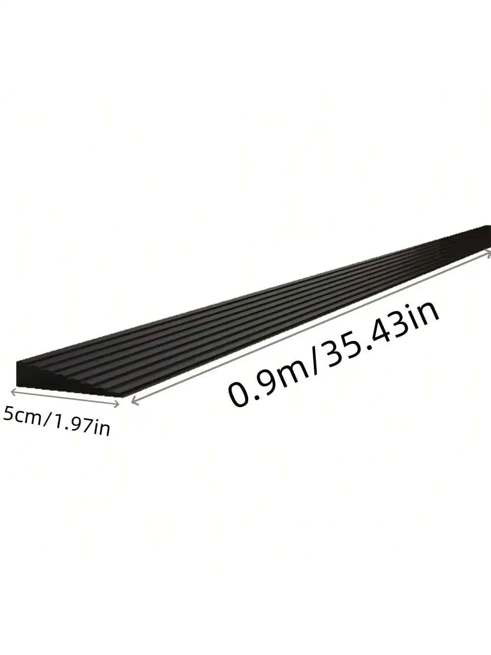 1PC 0.9M Multi Purpose Ramp Mat Door Threshold Ramp Self Adhesive Durable Non Slip Suitable for Robotic Vacuums Home Accessories