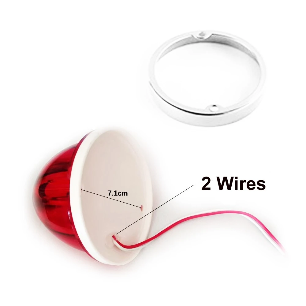 1 قطعة/2 قطعة 12 فولت 24 فولت LED كبير البطيخ الجانب ماركر ضوء بدوره إشارة مؤشر التخليص مصباح تحذير شاحنة مقطورة العنبر الأحمر الأبيض