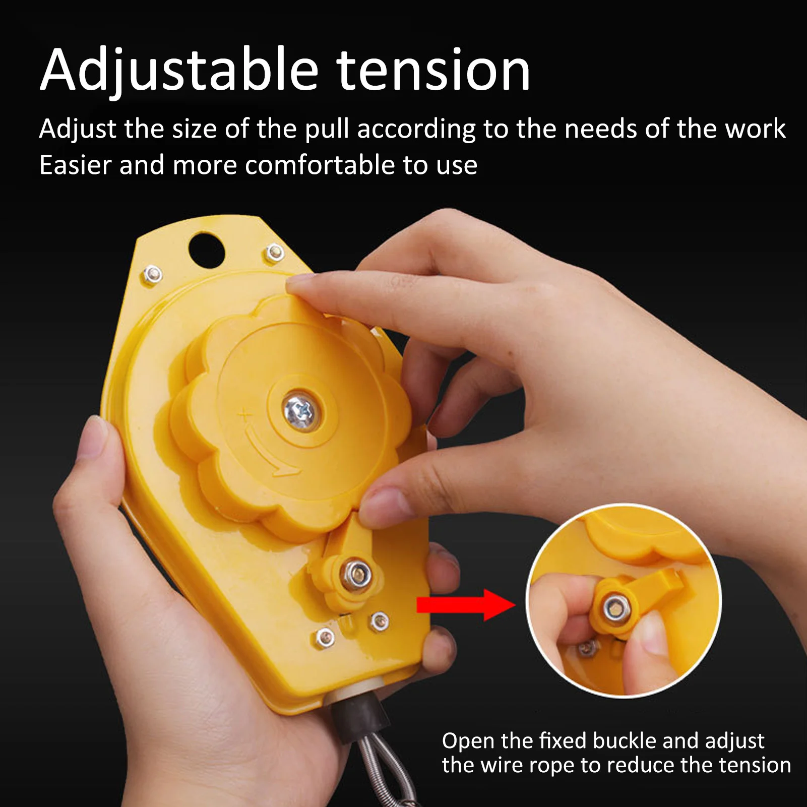 3‑5KG Retractable Spring Balancer Fixture Holder Hanging with Fittings Load Bearing Retractable Tool Air Tool Parts Accessories