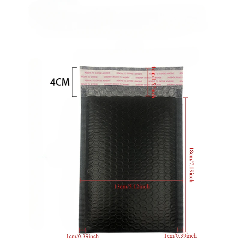 20Pcs Black Poly Bubble Mailers Padded Envelopes Bulk Bubble Lined Wrap Polymailer Bags for Shipping Packaging Maile Self Seal