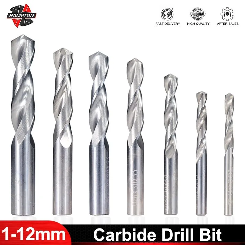 

Twist Drill Bits 1.0-12mm Solid Tungsten Carbide Drill Bit Gun Drill Bit for Metal Working for CNC Lathe Machine