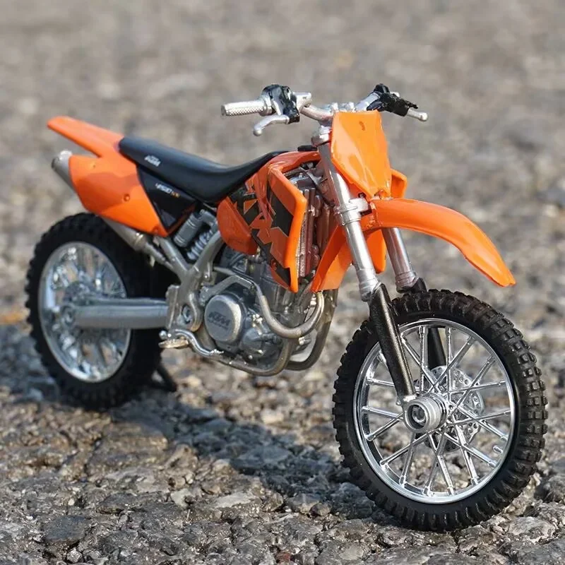 نموذج دراجة نارية Welly-model ktm sx-f ، مصنوع من السبائك ، معدن دييكاست ، سباق الشوارع ، محاكاة ، هدية للأطفال