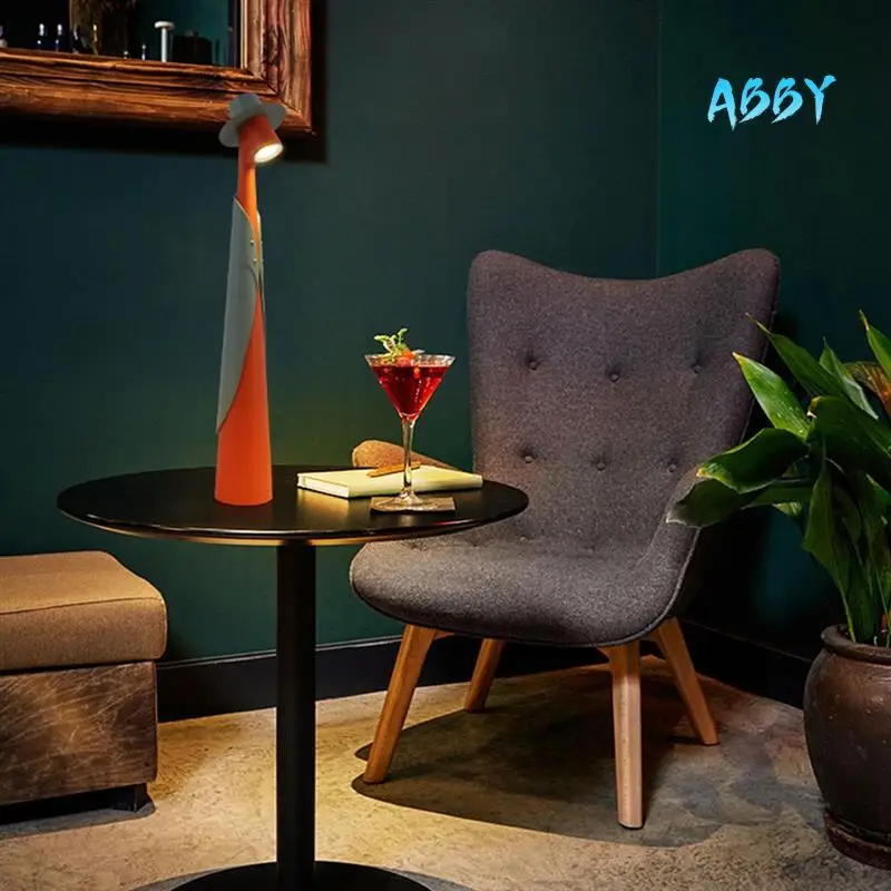 

ABBY-Портативная перезаряжаемая настольная лампа для гостиной и столовой, многофункциональная настольная лампа, зеленая