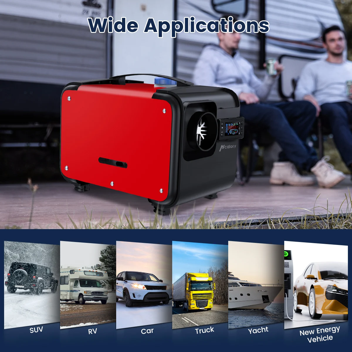 Big Sale All In One 5-8KW Car Air diesels Heater 12V One Hole for Trucks Homes Boats Bus +LCD key Switch+English Remote