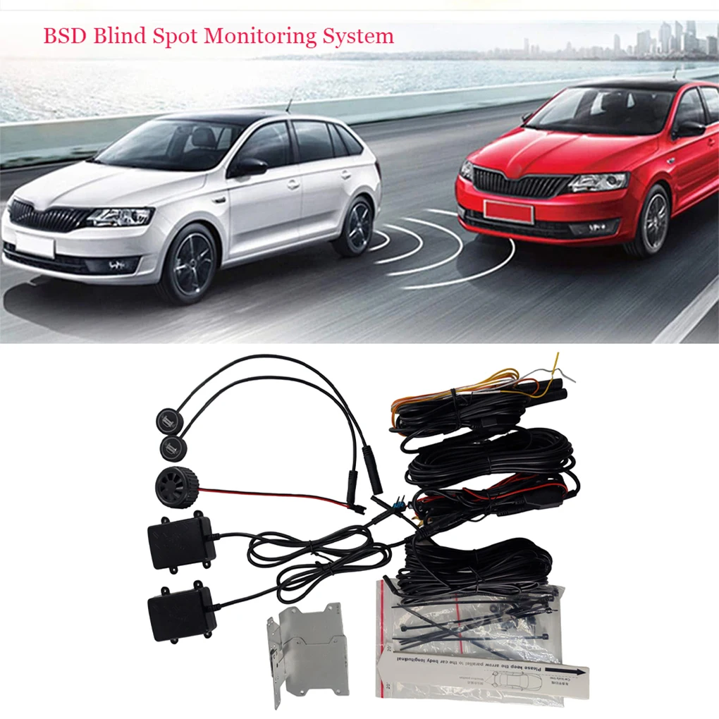 

Car Blind Spot Detection System Lane Change Warning System BSD Blind Spot Driving Warning Light For Cars Safety Driving