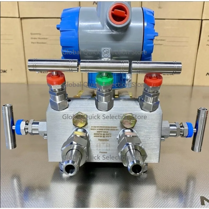 5 Way Stainless Steel Valve Manifold 6000psi High Pressure 1/2inch Female NPT