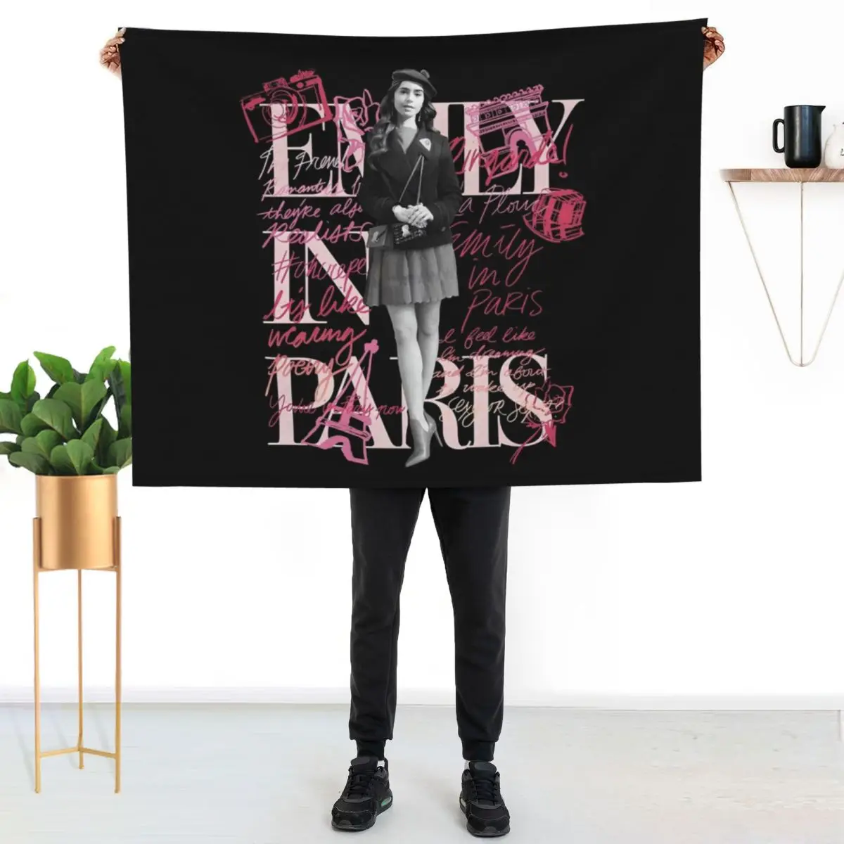 

Emily in Paris Throw Blanket Reusable Durable Soft Blanket for All Seasons