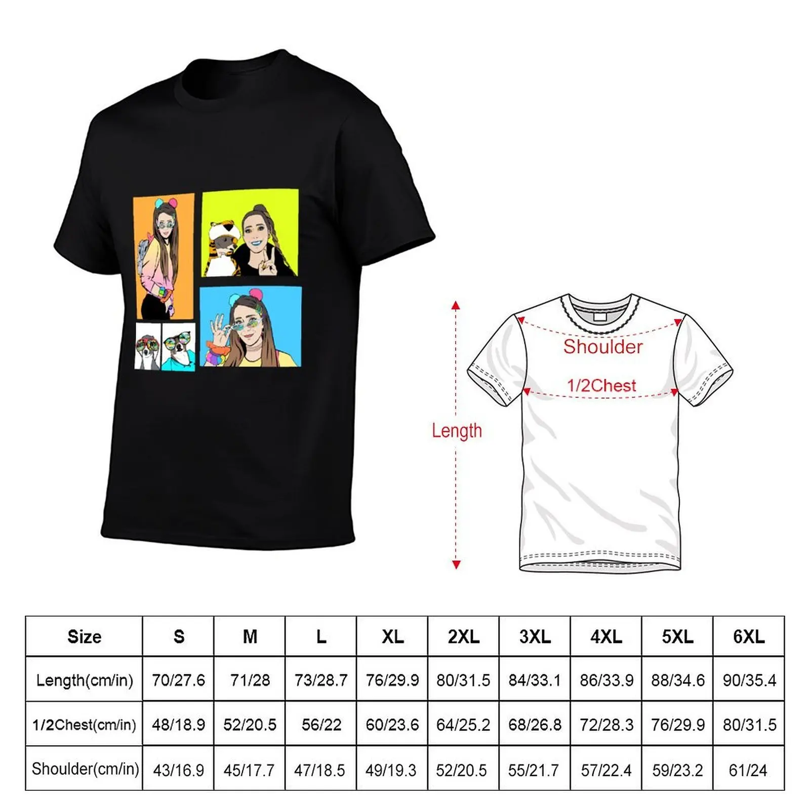 Jenna Marbles Stickers T-Shirt funny t shirts man t shirts for man graphic funny T-Shirt