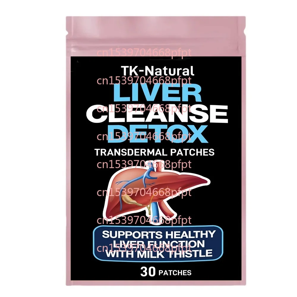 

30 Patches Liver Cleanse Detox & Repair Transdermal Patches with Milk Thistle, Dandelion Root, Spinach Leaf for Liver Health