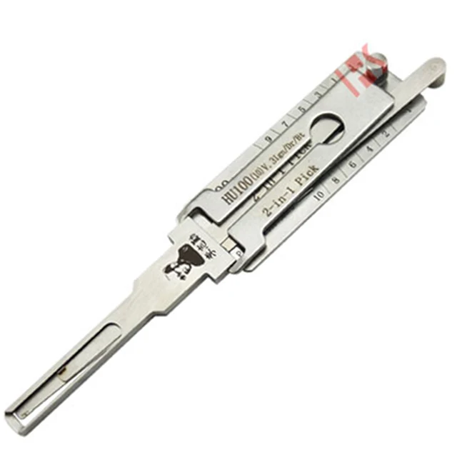 

Locksmith Tools Lishi Pick HU100 V.3 Lock Cylinder Turbo Decoder Lishi HU100 for Opel 075052