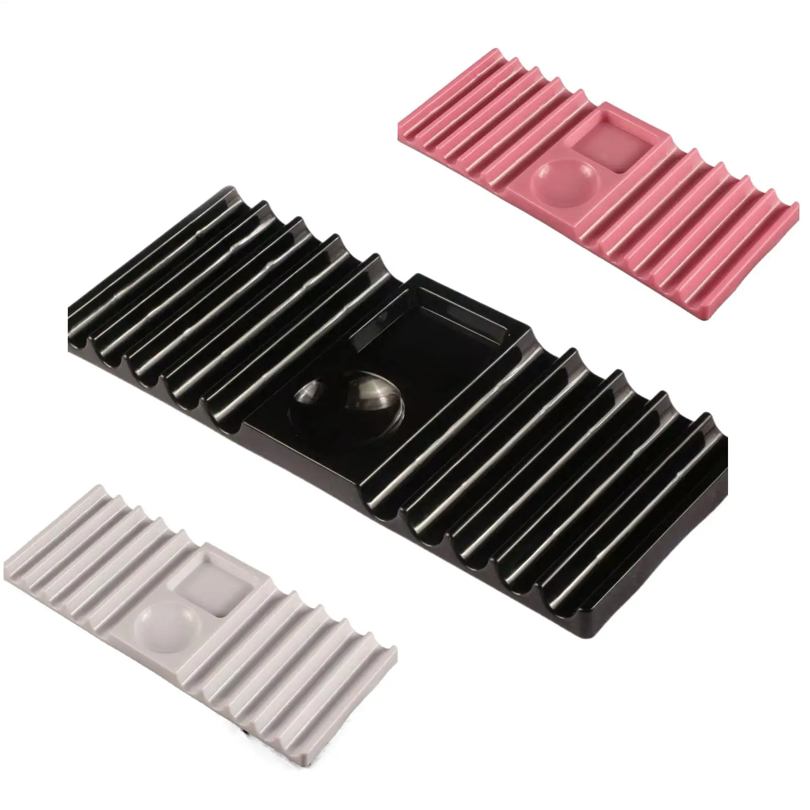 Brush Holder For Nail Multi-purpose Double Form Holder 10-Compartment With Color Palette Nails Art Tools Holder Storage Rack ﻿