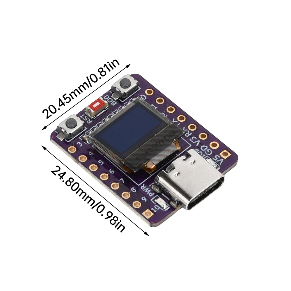 ESP32-C3 0,42-Zoll OLED-Display mit weißem Licht, BT-Entwicklungsboard, Typ-C – Detail 11