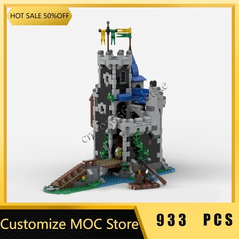 933-onderdelen Prachtige Fort Modulair Model Bouwstenen Sets Onderwijs DIY Montage Bricks Speelgoed Kinderen Populaire Kerstcadeaus