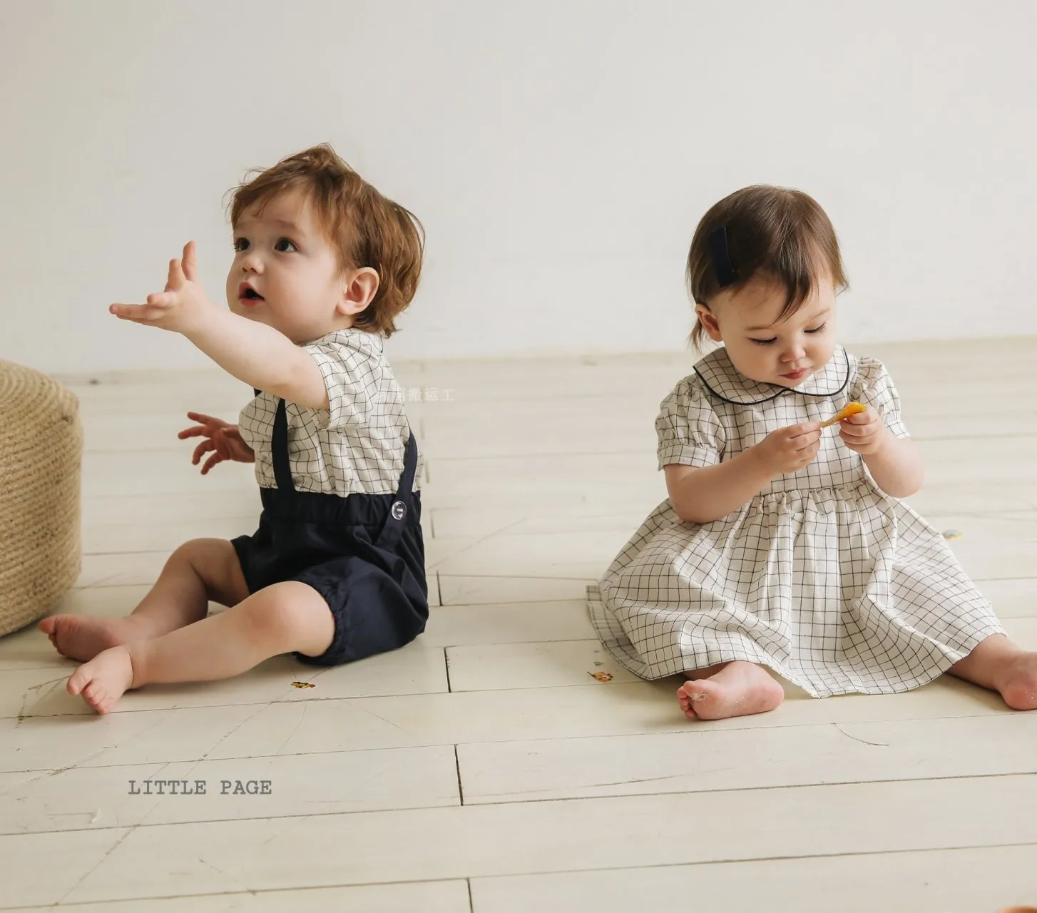 Baby Romper Brother and Sister Matching Clothes for Twins Boy and Girl Overalls Romper Newborn Onesies Toddler Girls Paid Dress