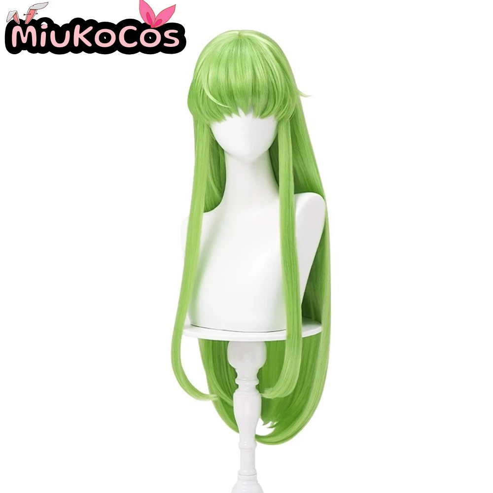 متوفر في المخزون C.C. قصص مفقودة شعر مستعار تأثيري MiukoCosplay أنيمي رمز Geass تأثيري