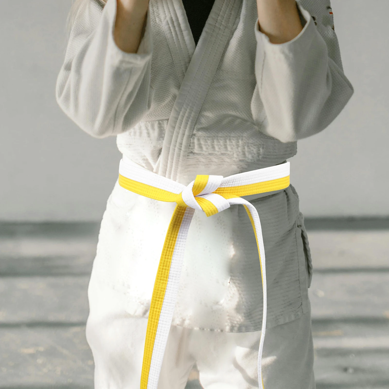 

Martial Art Belt Soft Polyester Cotton Lightweight Durable Comfortable Karate Taekwondo Practice Belt Karate Martial Art Belts