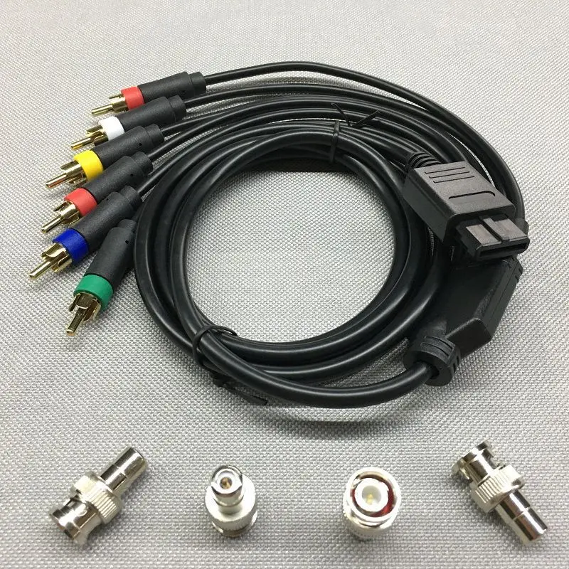 كابل Rgb/rgbs rca ل ngc/n64/sfc/شاشة ملونة ، ملحقات وحدة التحكم في الألعاب