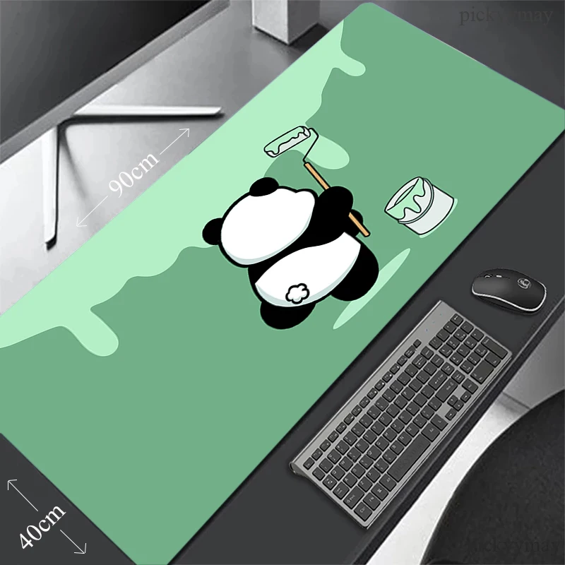 Panda Mouse Pad Gaming Mousepad Gamer Mouse Mat Keyboard Mats Desk Pad XXL 90x40cm Desk Mat For Computer Mousepads