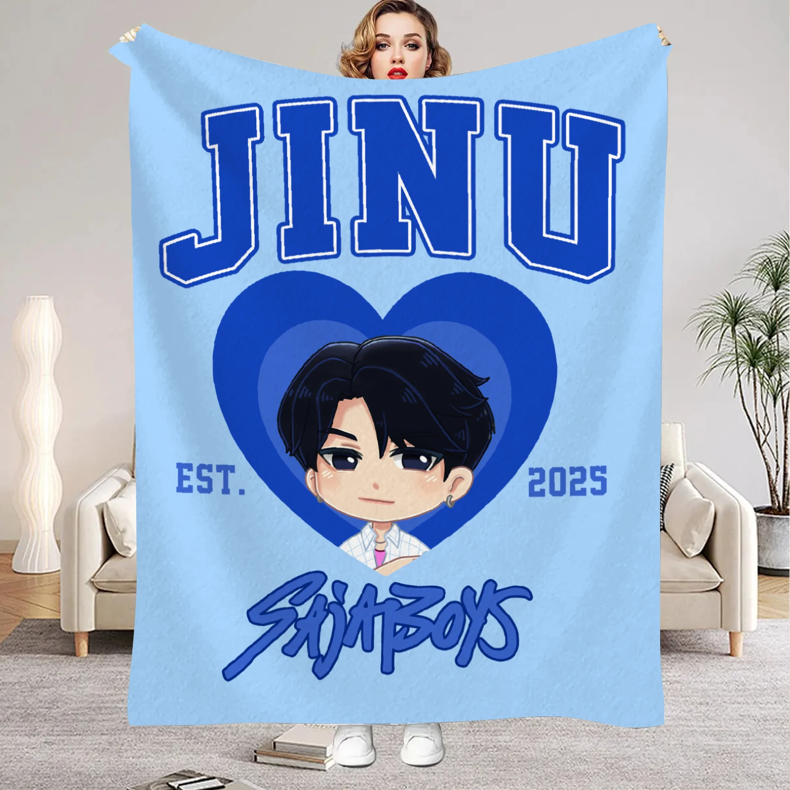 Kpop شيطان الصيادين ساجا بنين البطانيات جودة لينة الدافئة رمي بطانية الشتاء الاطفال الأريكة السرير رقيق المفرش