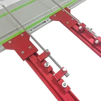 Aluminum Alloy Parallel Guide System Track Saw Rail Clamp for Repeatable Cuts Fit for Festool Woodworking Tools Hook Upgrade