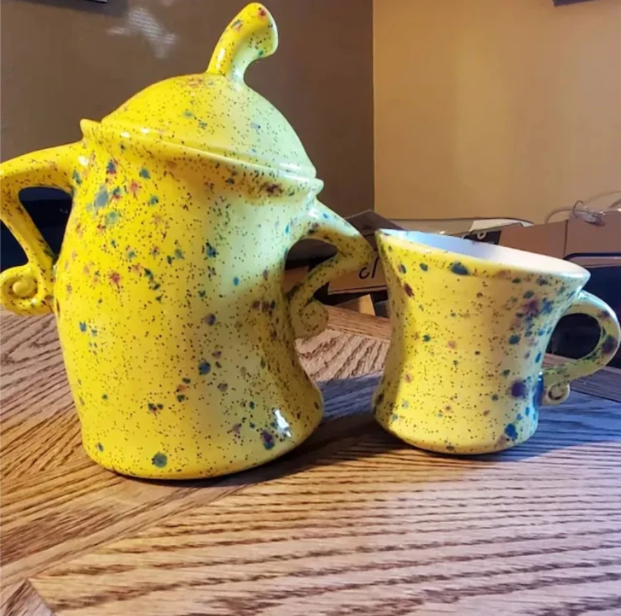 Teasing Cup Decoration Ornaments Home Courtyard Sets Cup Storage Creative Ornaments