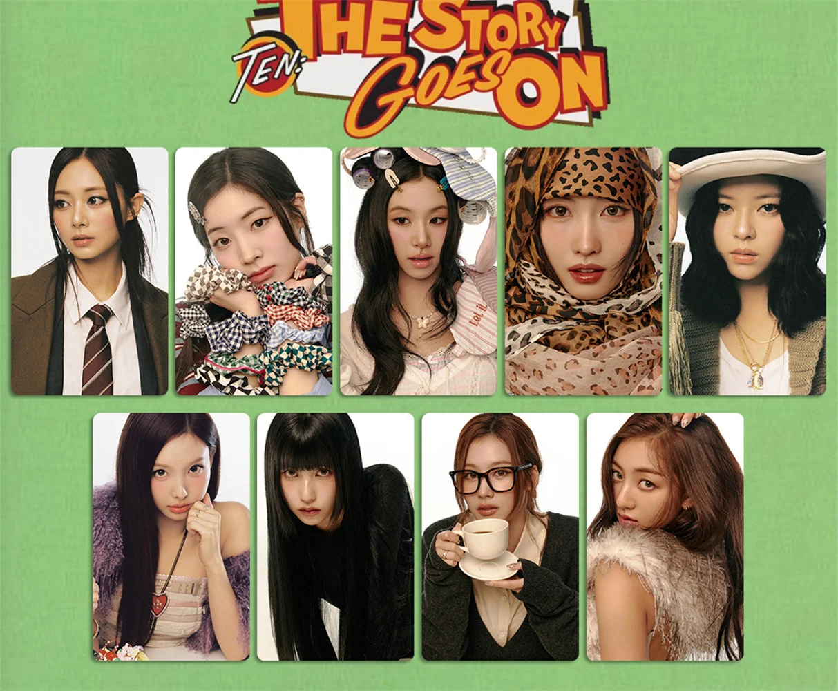 KPOP NaYeon SANA TEN The Story يذهب على بطاقة الصور مينا مومو داهيون JungYeon JiHyo CaeYoung مجموعة هدية للمعجبين #1