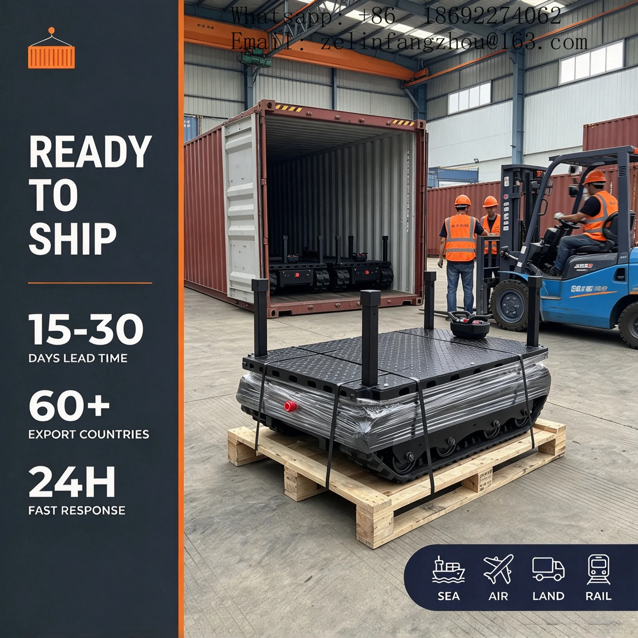 Remote Control Rubber Track Crawler Chassis 0.5-5 Ton Heavy Duty Tracked Undercarriage for Construction Agriculture Kit