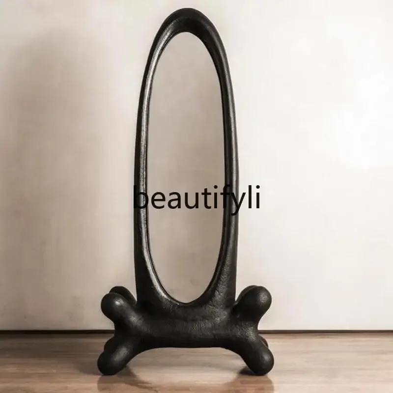 

Nordic classical art full-length mirror full body, irregular cloakroom fitting mirror special-shaped1184
