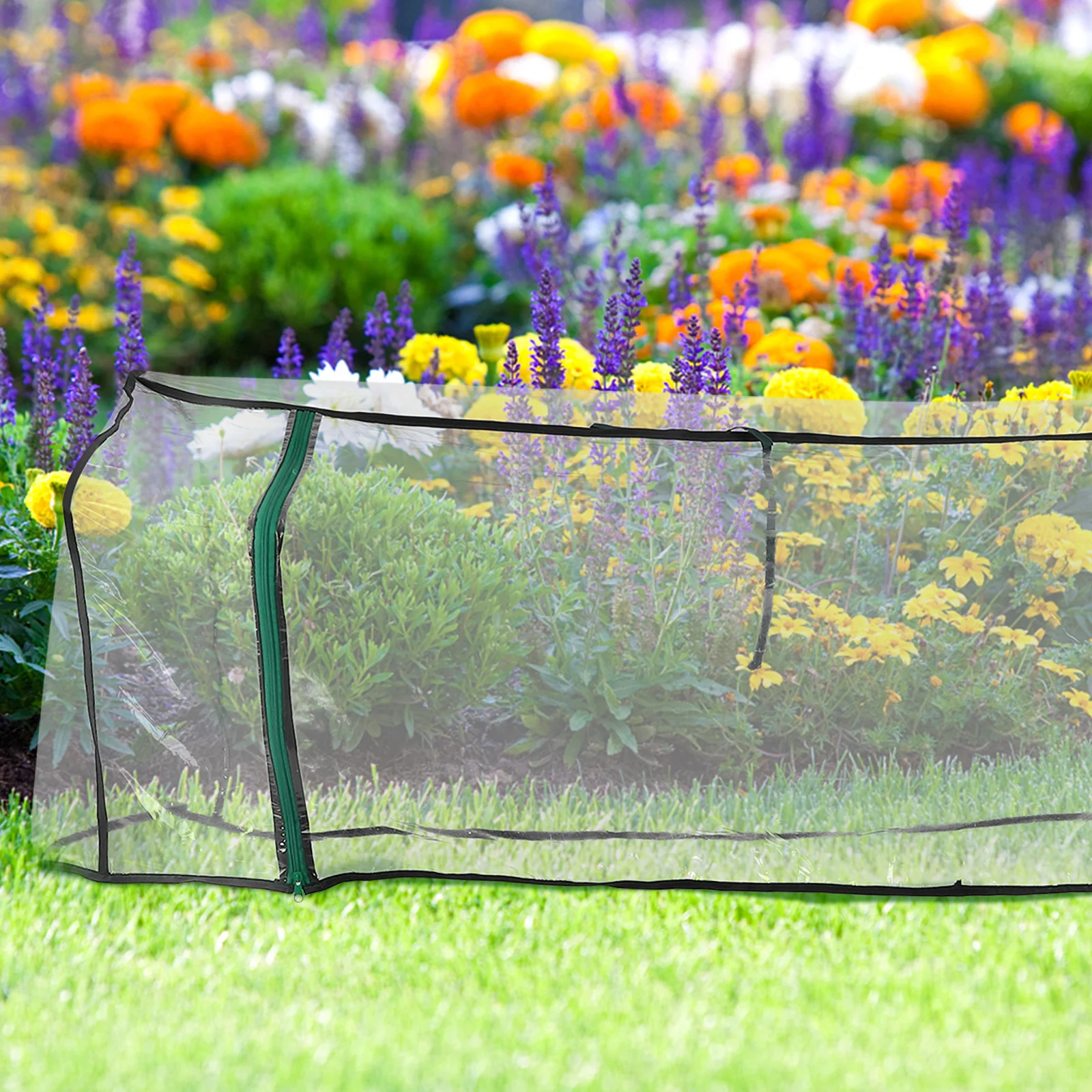 

Garden Greenhouse Cover Transparent PVC Raised Bed Covers Plants Tarp Gardening Supply Vegetable Protection Anti Animal Shield
