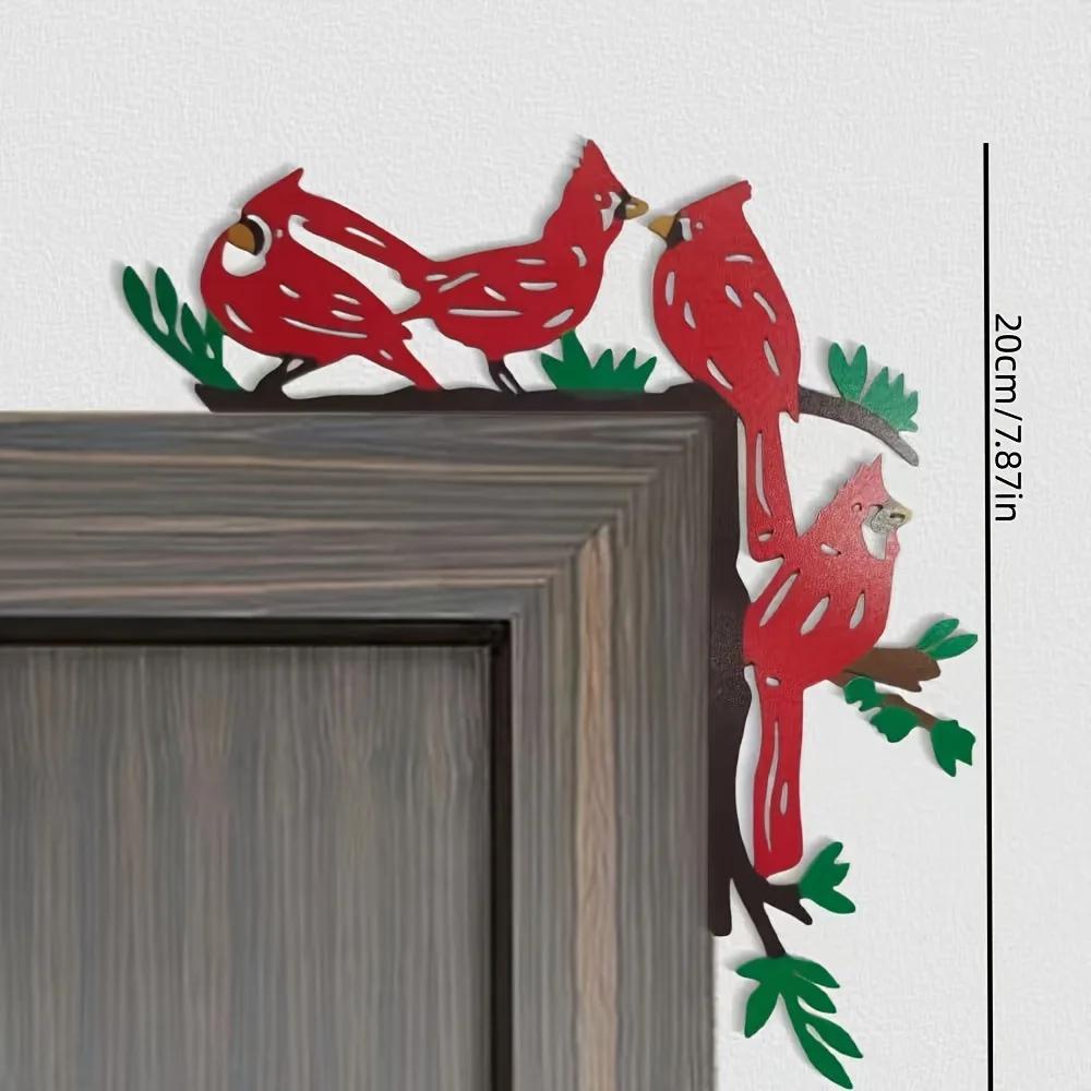 CIFBUY Hummingbird Flower Cardinal Starfish Leaf Metal Wall Art Nature Silhouette Sculpture Indoor Outdoor Home Garden Patio