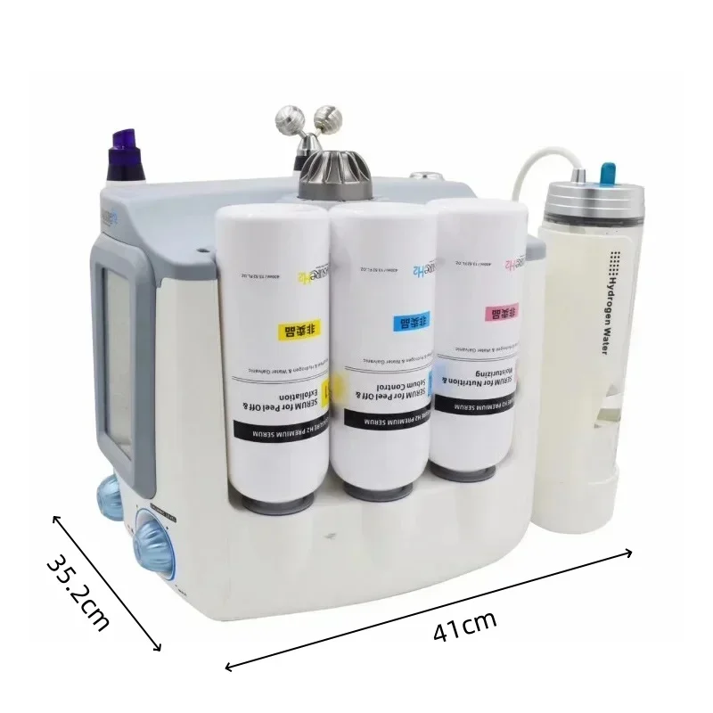 6 in 1 Nano Bubble Facial Machine  Blackhead Removal Hydrogen Oxygen Facial Therapy & Anti-Aging Skin Care for Glowing Face