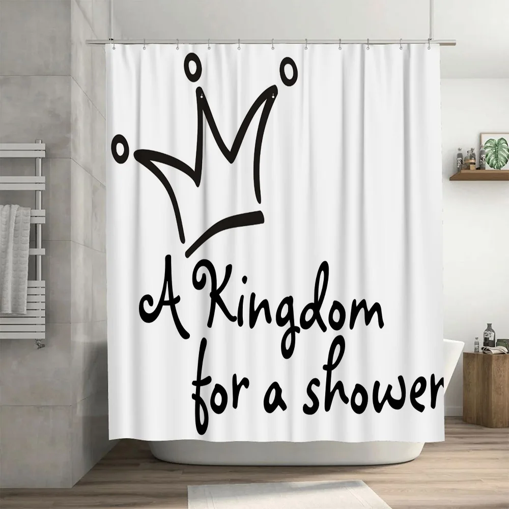 يضيف ستارة الدش الملوكية لمسة من الأناقة إلى حمامك مع تصميمه بسيط ولكن أنيق يتميز بمحرك التاج