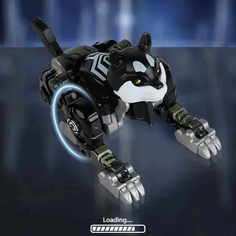 Nowość 2 w 1 Robot Pies Model Zabawki Pies Transformacja Robot Zabawka Ruchoma Kreskówkowa Figurka Akcji Prezent dla Chłopca