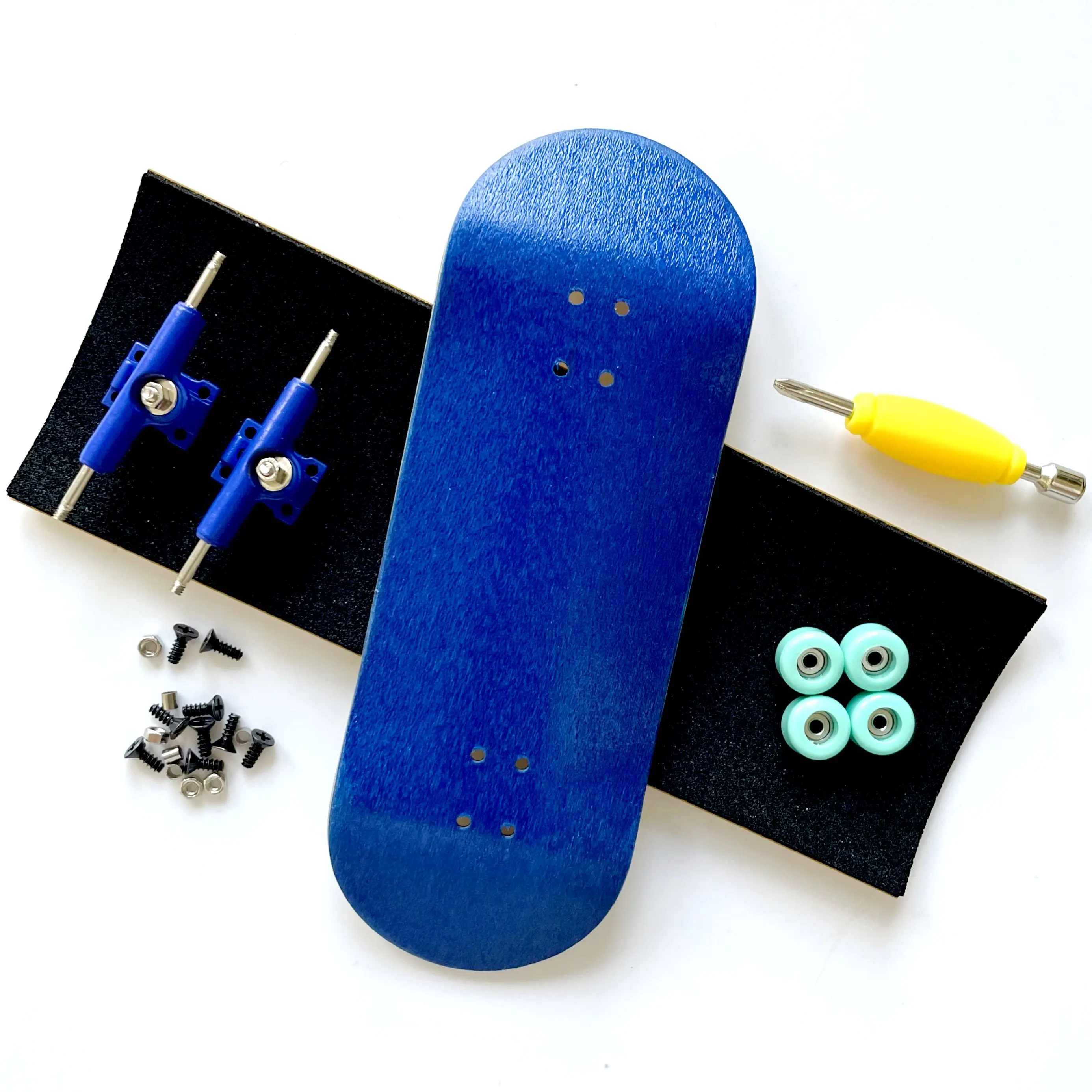 Fingerboard ajustado com duplo eixo caminhões rolamento rodas, 34mm