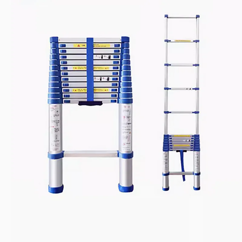 Home folding ladder, portable lifting ladder, thick aluminum alloy engineering ladder