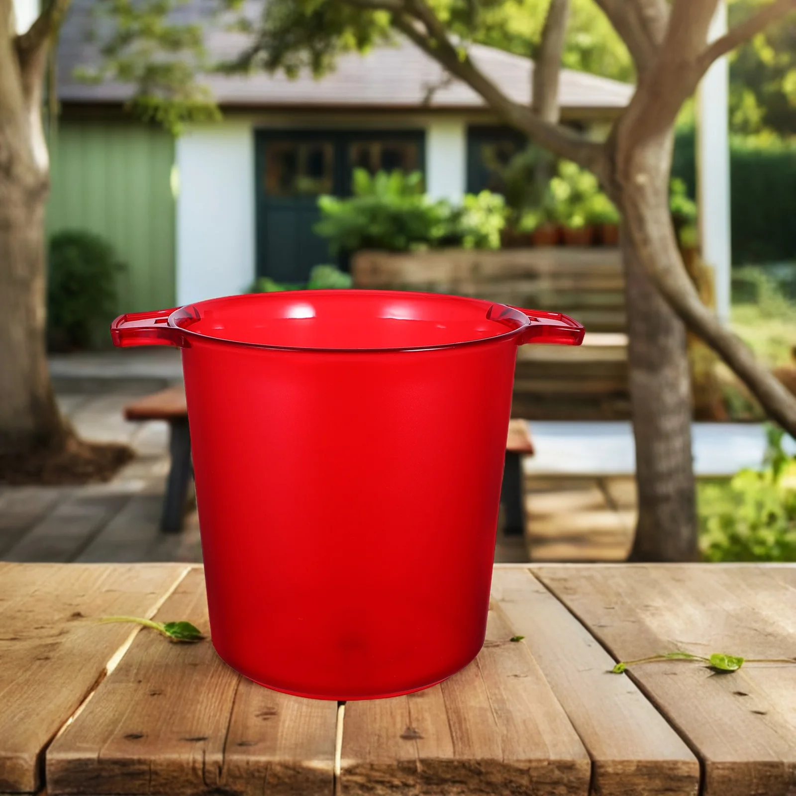 

Double Handle Ice Bucket Thickened Frosted Ice Holder Large Capacity Beverage Cooler Tub for Outdoor Party Wedding Bar 8L