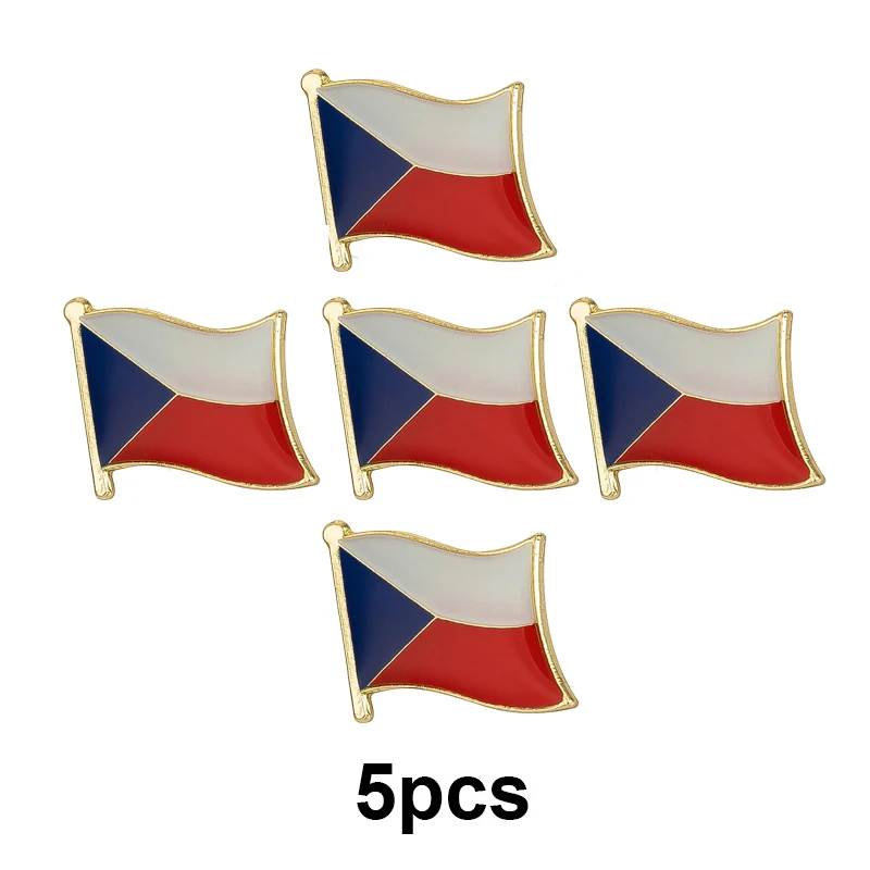 1-100 قطعة جمهورية التشيكية العلم التلبيب دبوس العلم شارة بروش دبابيس شارات #1