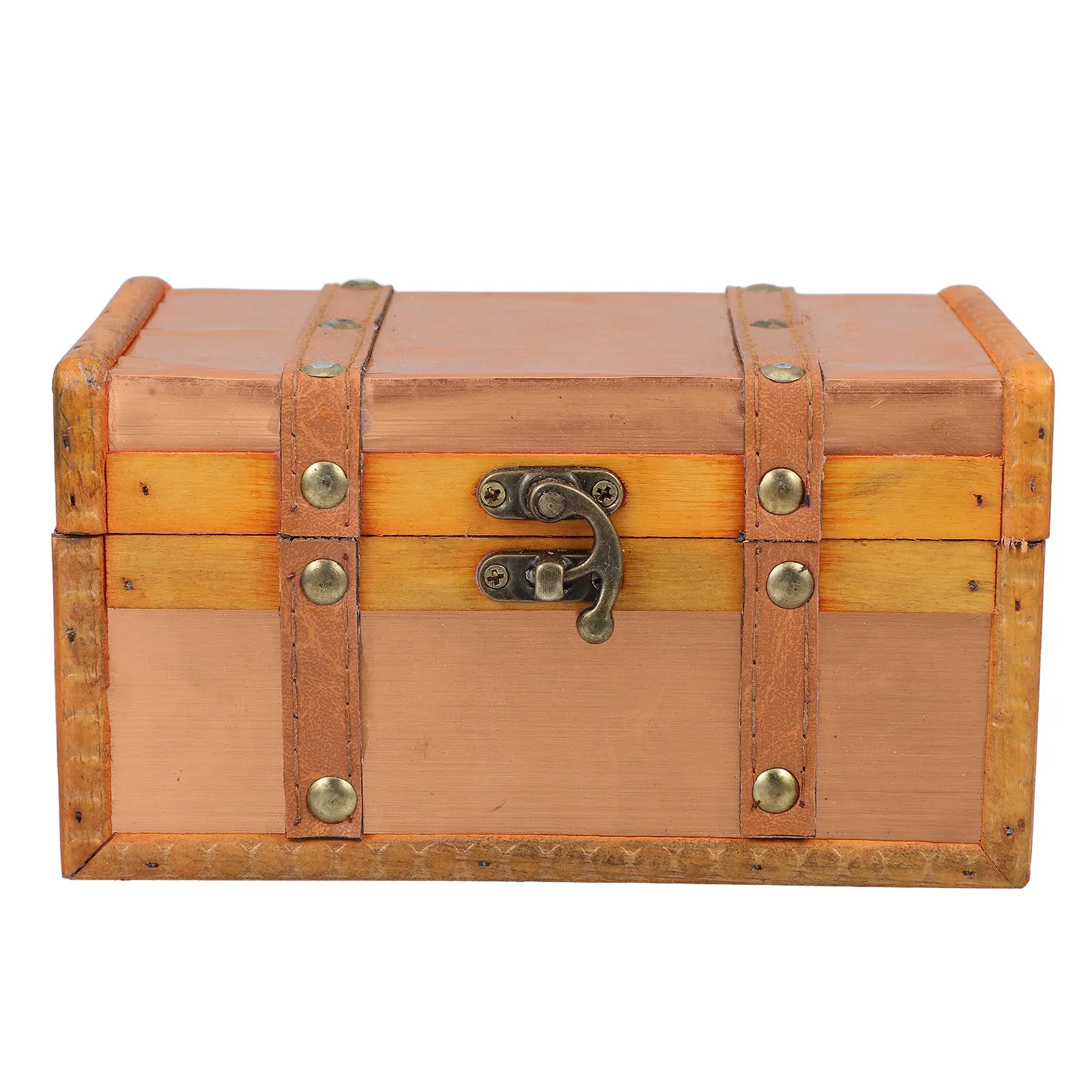 Caja de Almacenamiento de Madera Vintage, Pequeño Cofre Decorativo para Joyas, Organizador de Bisutería, Caja de Exhibición de Estilo Retro